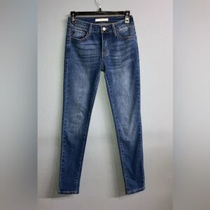 Kancan Classic Blue Women's Midrise Skinny Jeans size 3/25 #736